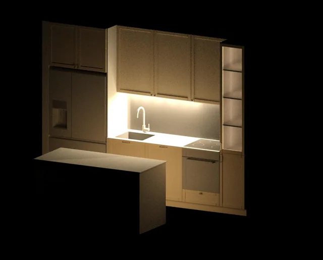 Modern MDF Kitchen with CNC Profiling and Matte Lacquer Finish — 2