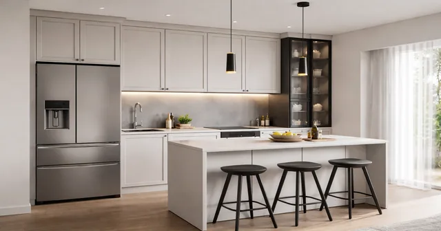 Modern MDF Kitchen with CNC Profiling and Matte Lacquer Finish